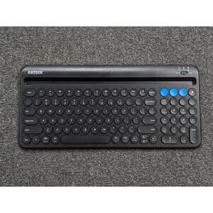 Arteck HB206-2 Wireless Bluetooth Keyboard Multi-Functional with Cradle Office